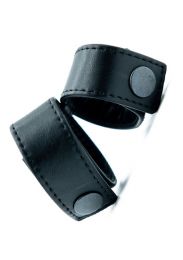 ruff GEAR Leather Cock & Ball Double Strap